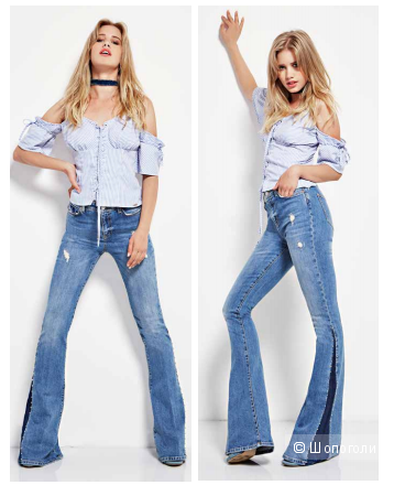 Джинсы-клеш Guess Jeans, 25 размер