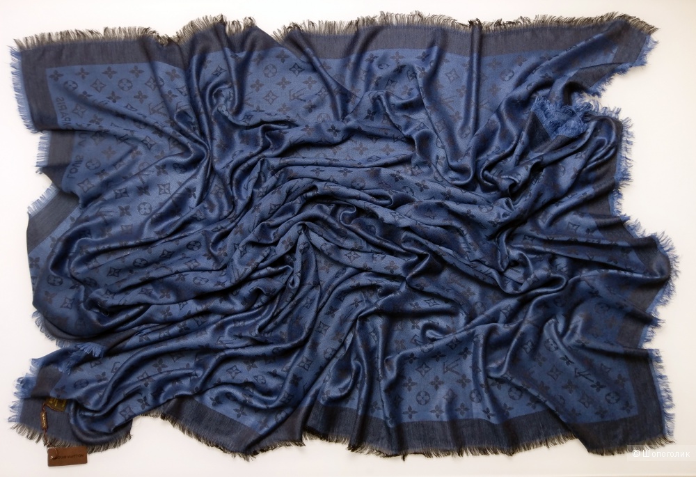 Шаль/платок Louis Vuitton, denim, 140*140 см.