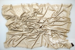 Шаль/платок Louis Vuitton, beige, 140*140 см.