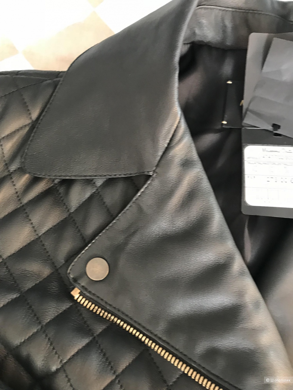 Кожаная куртка Massimo Dutti, размер XL