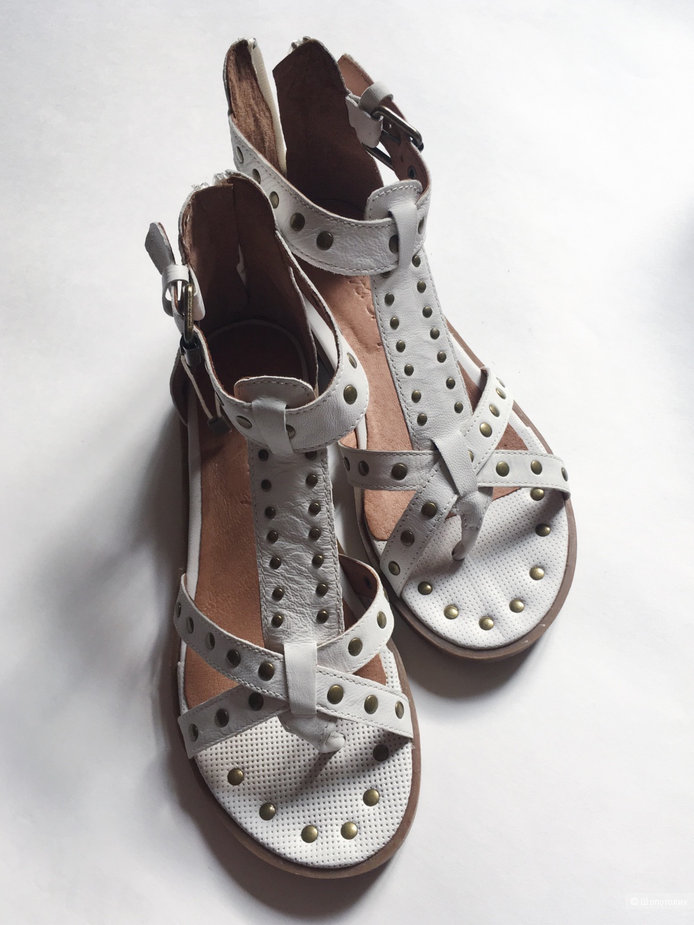 Кожаные сандалии MARINA GREY, размер 37