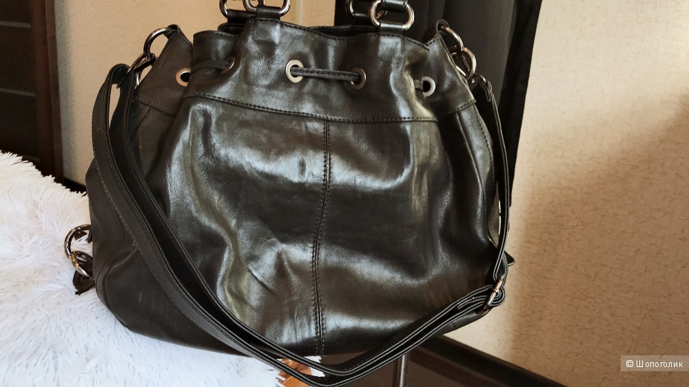 Сет: сумка Francisco Biasia, платье Massimo Dutti, тренч AP 46