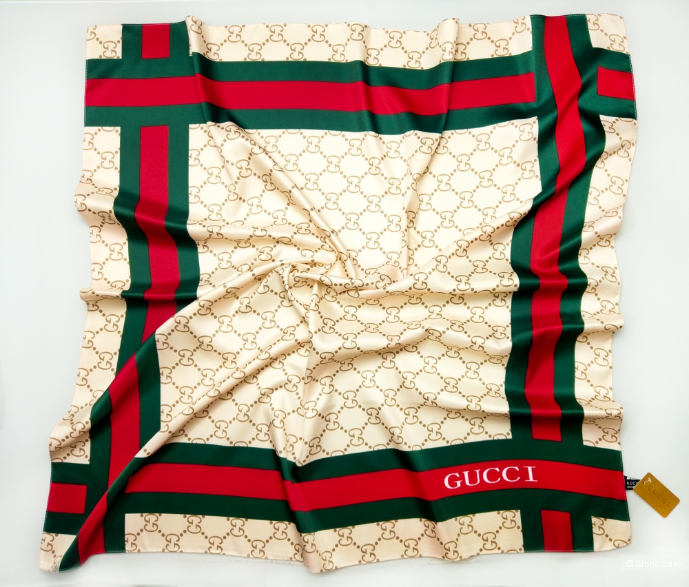 Платок Gucci, cream, 90*90 см.