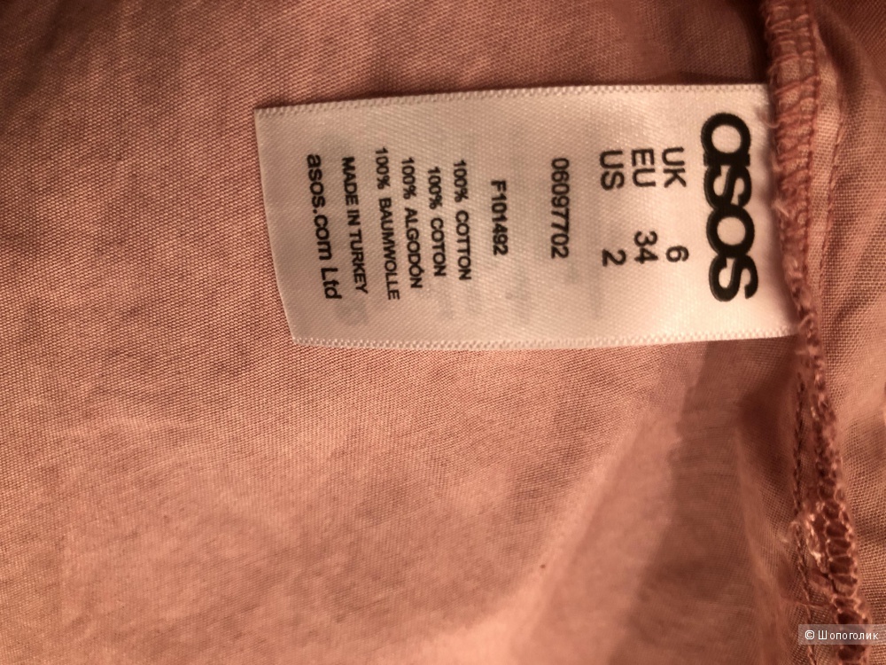 Хлопковое платье ASOS, 6UK