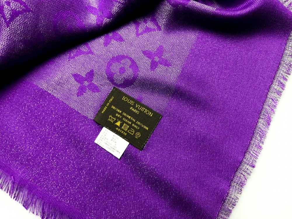 Шаль/платок Louis Vuitton, violet, 140*140 см.