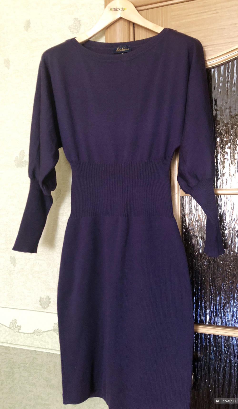 Темно-фиолетовое платье LUISA SPAGNOLI размер S