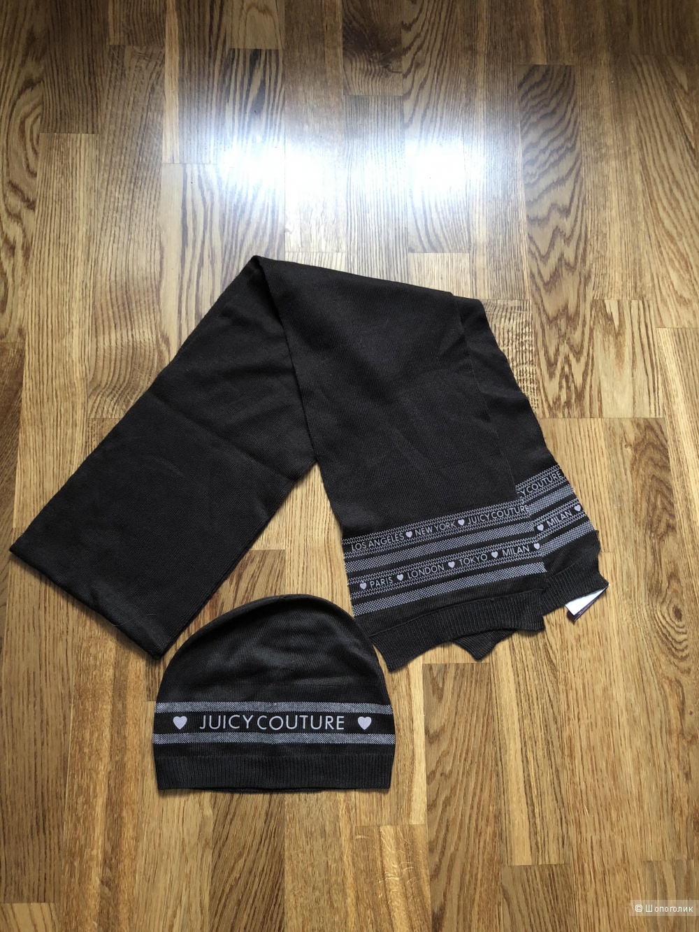 Шарф и шапка Juicy Couture, one size