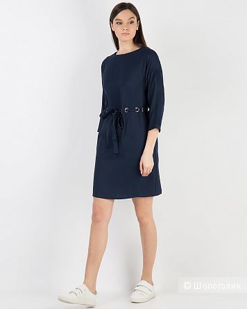 Платье-баллахон на люверсах, Zara basic, 46-50