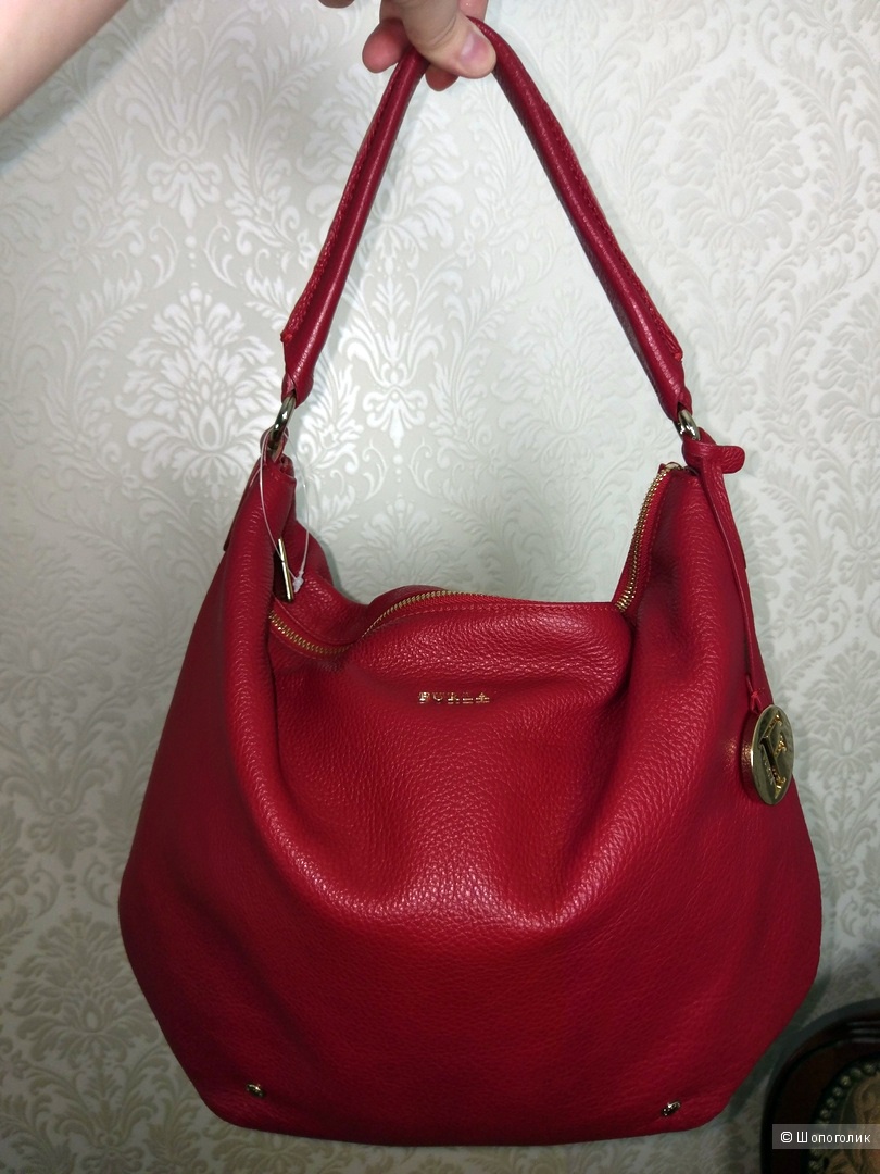 Сумка-хобо женская - Furla Alissa, medium.
