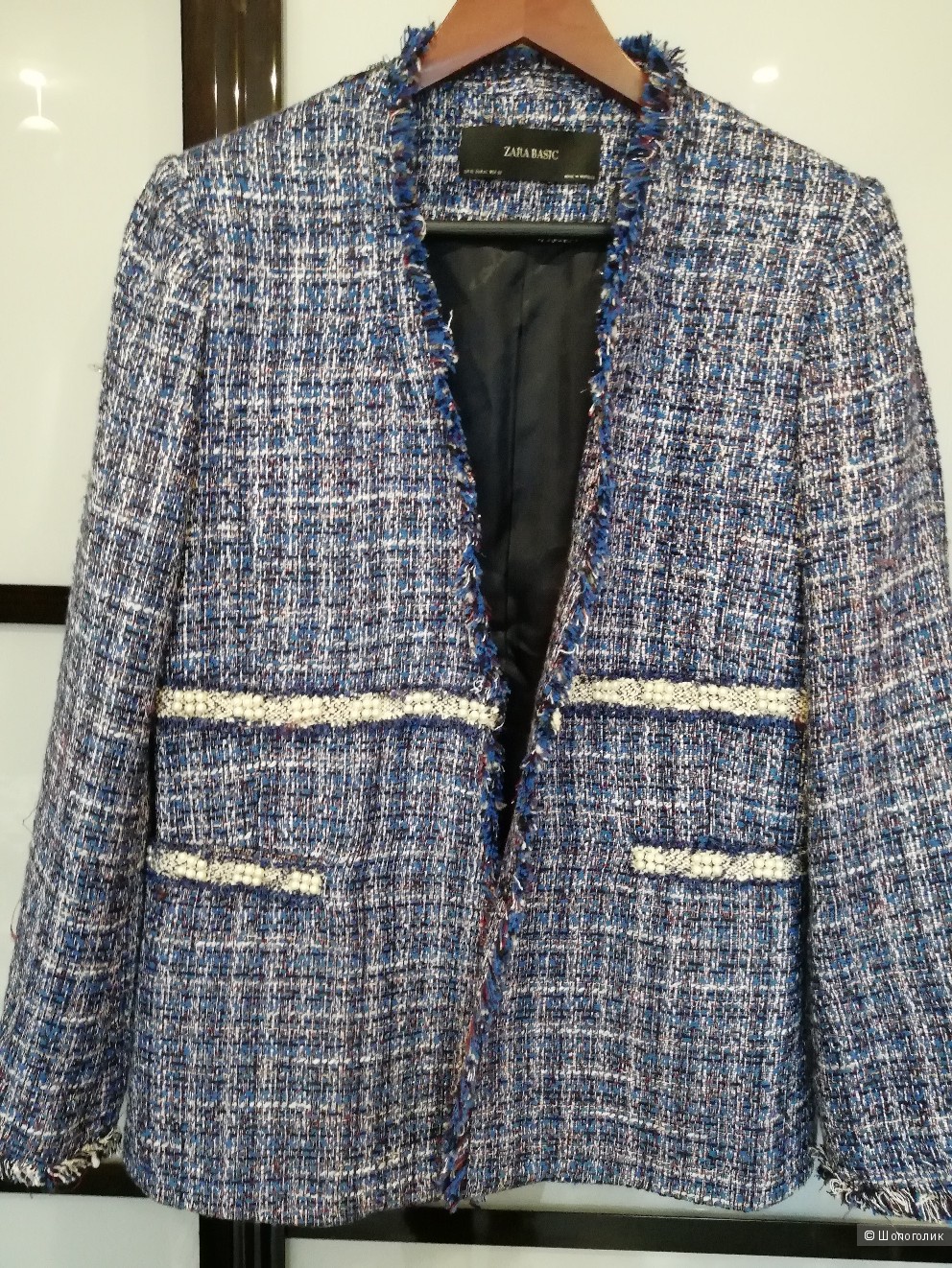 Твидовый блейзер Zara размер 46-48