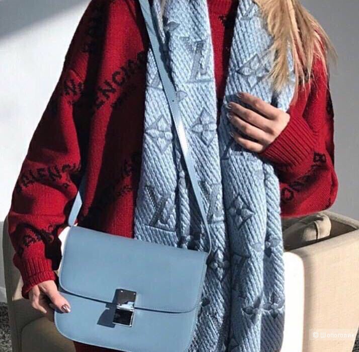 Теплый шерстяной шарф Louis Vuitton, 180/35