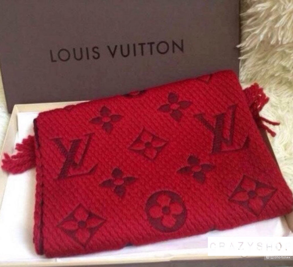 Теплый шерстяной шарф Louis Vuitton, 180/35