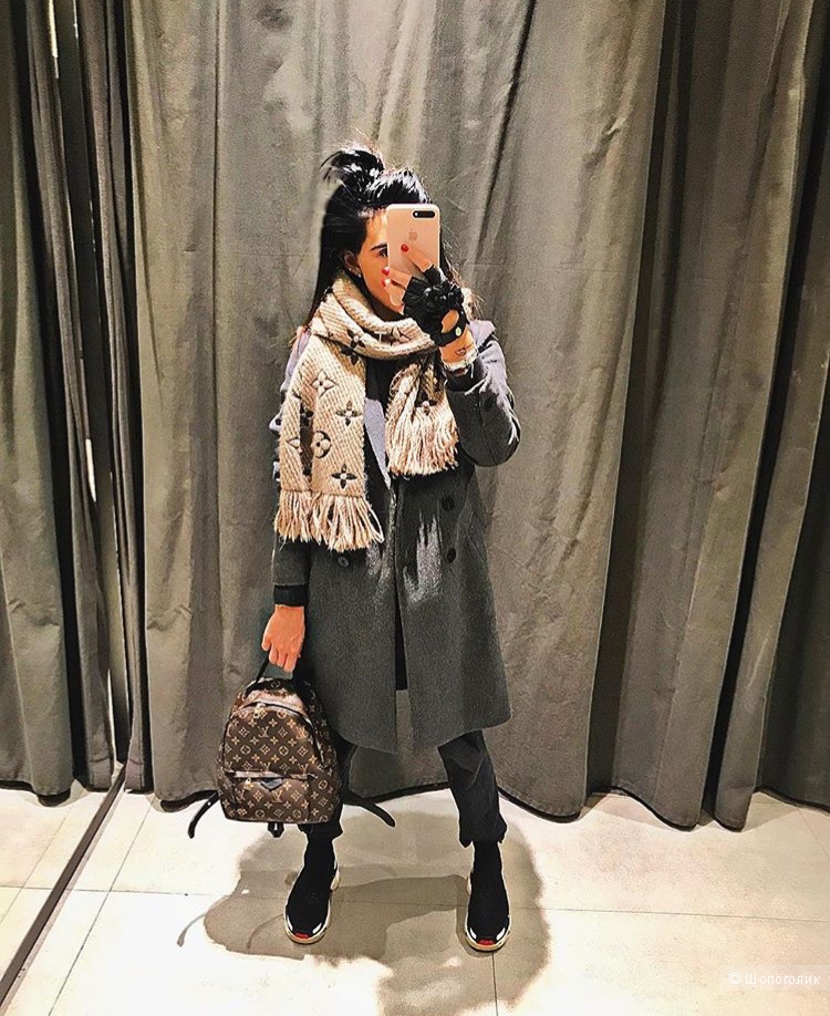 Теплый шерстяной шарф Louis Vuitton, 180/35