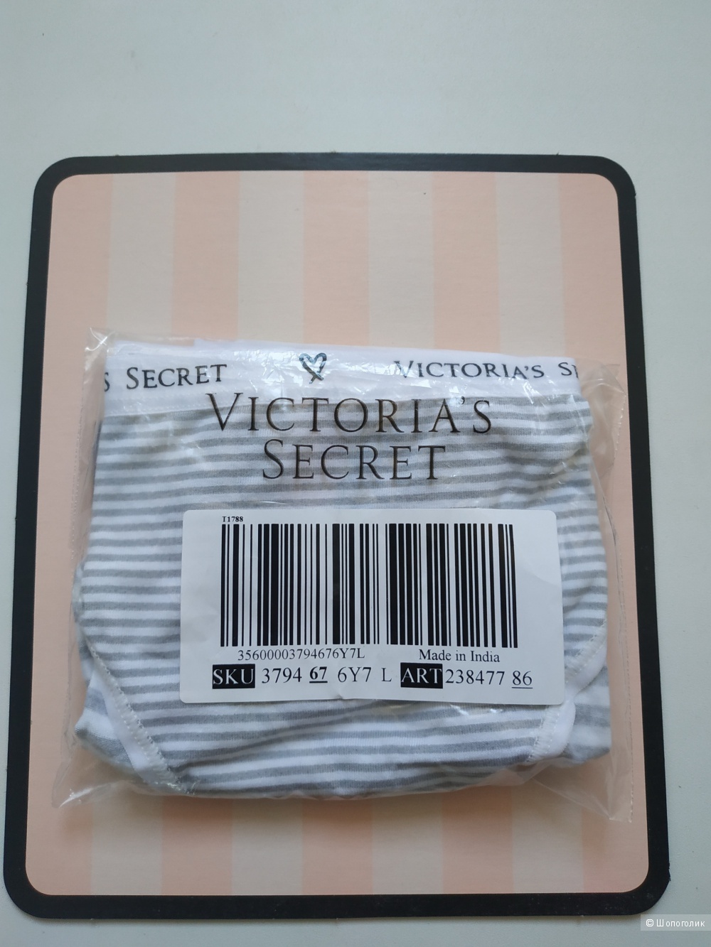Трусики Victoria's Secret с логотипом, размер L