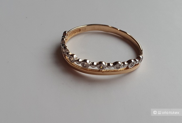 Золотое кольцо 585проба, разм. 16,5