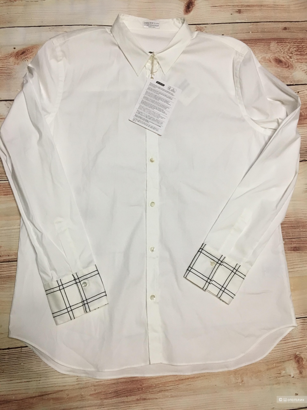 Блузка-рубашка BRUNELLO CUCINELLI, размер XL. На рос. 50+