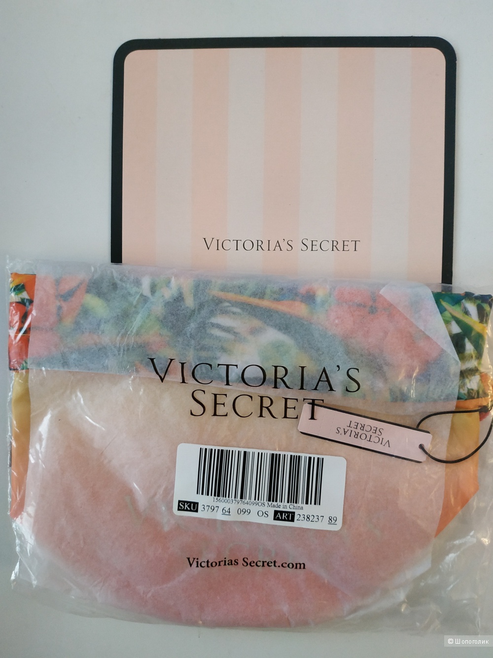 Сумочка для косметики Victoria's Secret Neon Paradise Drawstring Beauty Bag