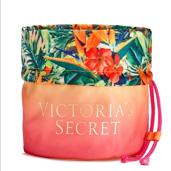 Сумочка для косметики Victoria's Secret Neon Paradise Drawstring Beauty Bag