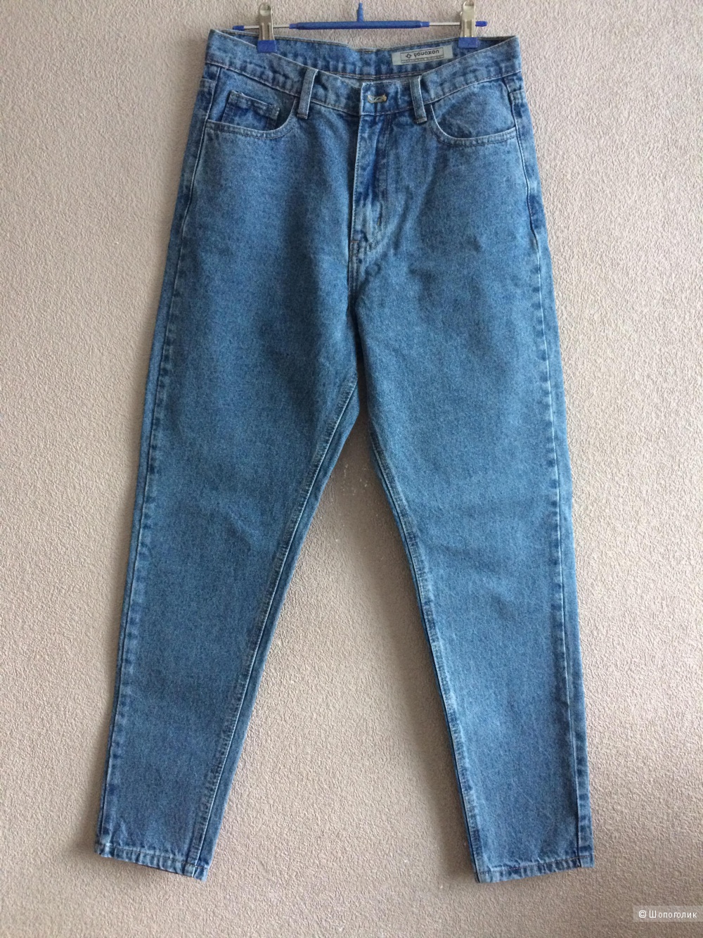 Мом джинсы винтаж 100% хлопок,28  размер