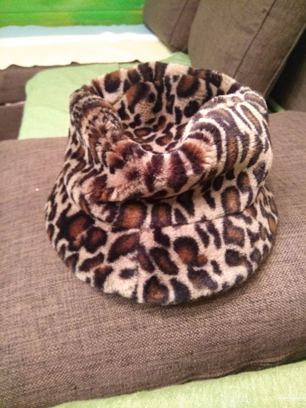 Леопардовая шапка-шляпка, Florence & Fred, 57p