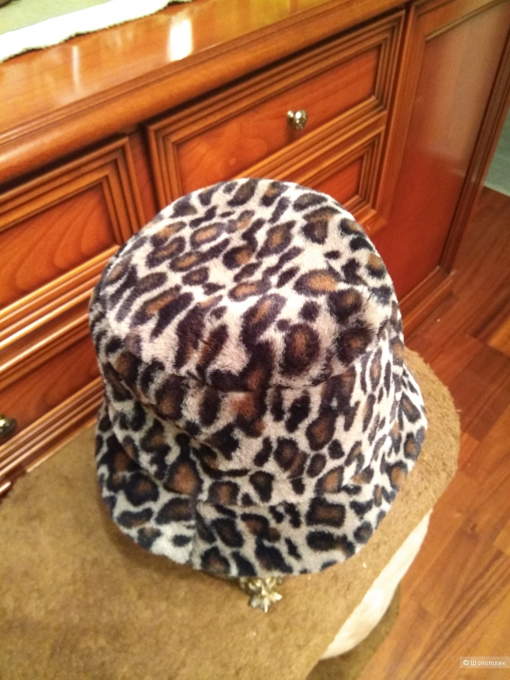Леопардовая шапка-шляпка, Florence & Fred, 57p