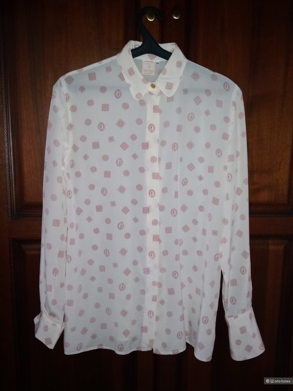 Шелковая  рубашка Trussardi, размер L
