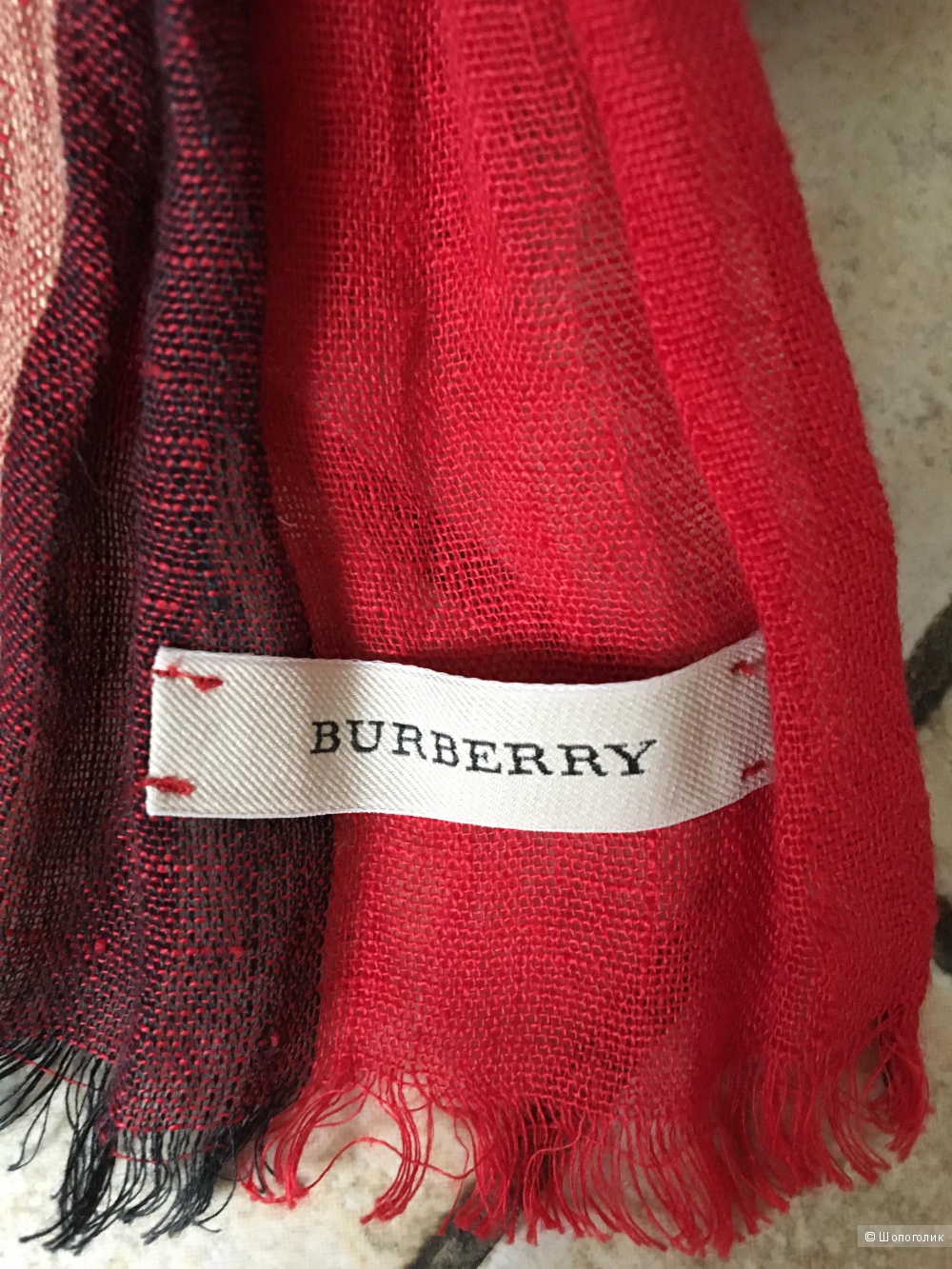 Льняной шарф Burberry