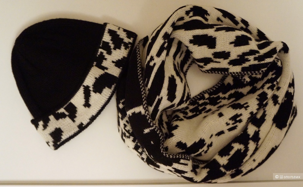 Комплект шарф и шапка, размер единый