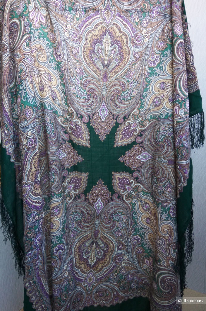Павлопосадский платок Февраль 715-9, размер 125*125 см.
