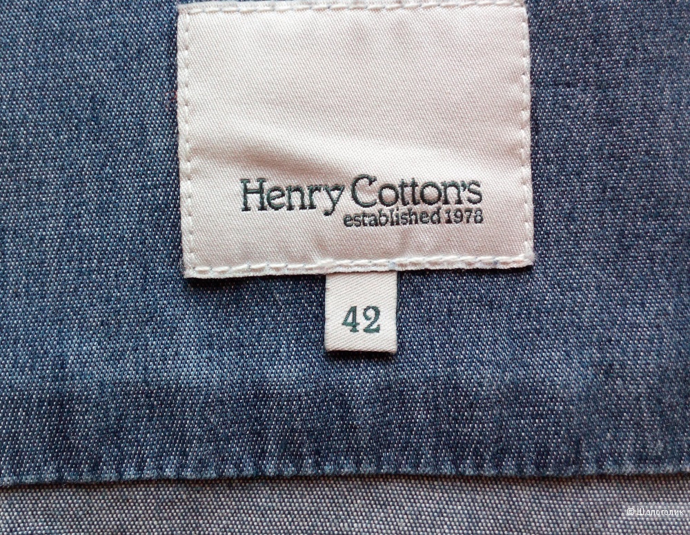 Джинсовая рубашка Henry Cotton's, размер 42 it.