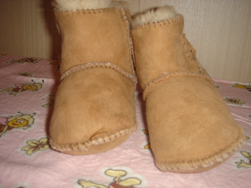 Меховые пинетки MINNETONKA , до 15 см