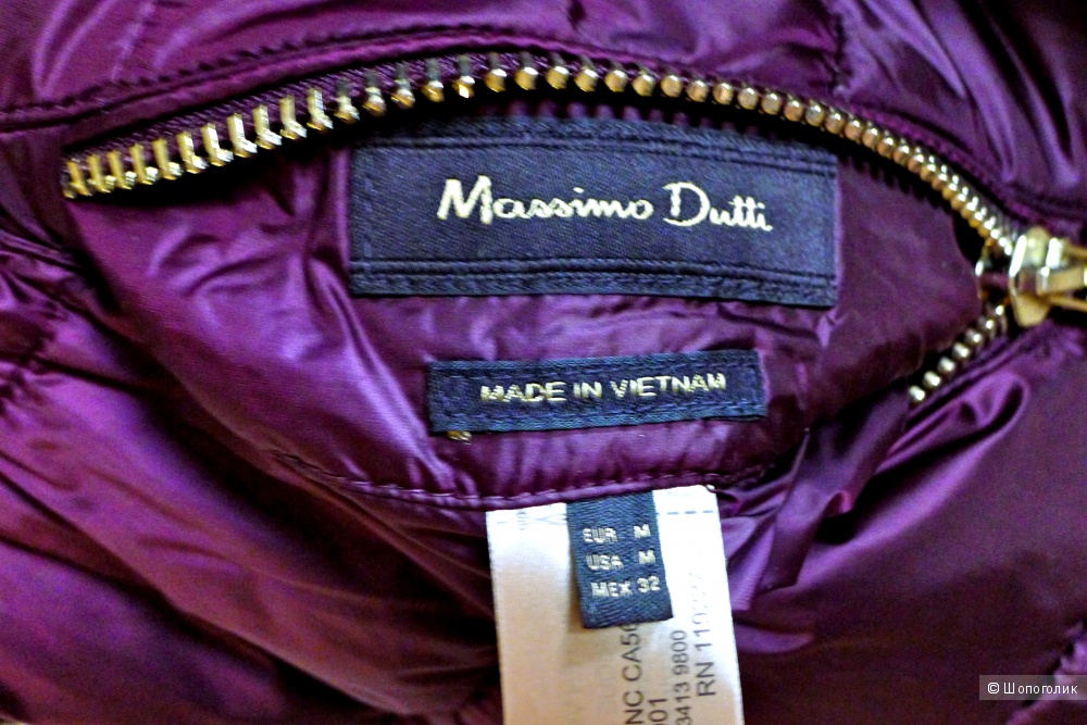 Куртка пуховик Massimo dutti размер М