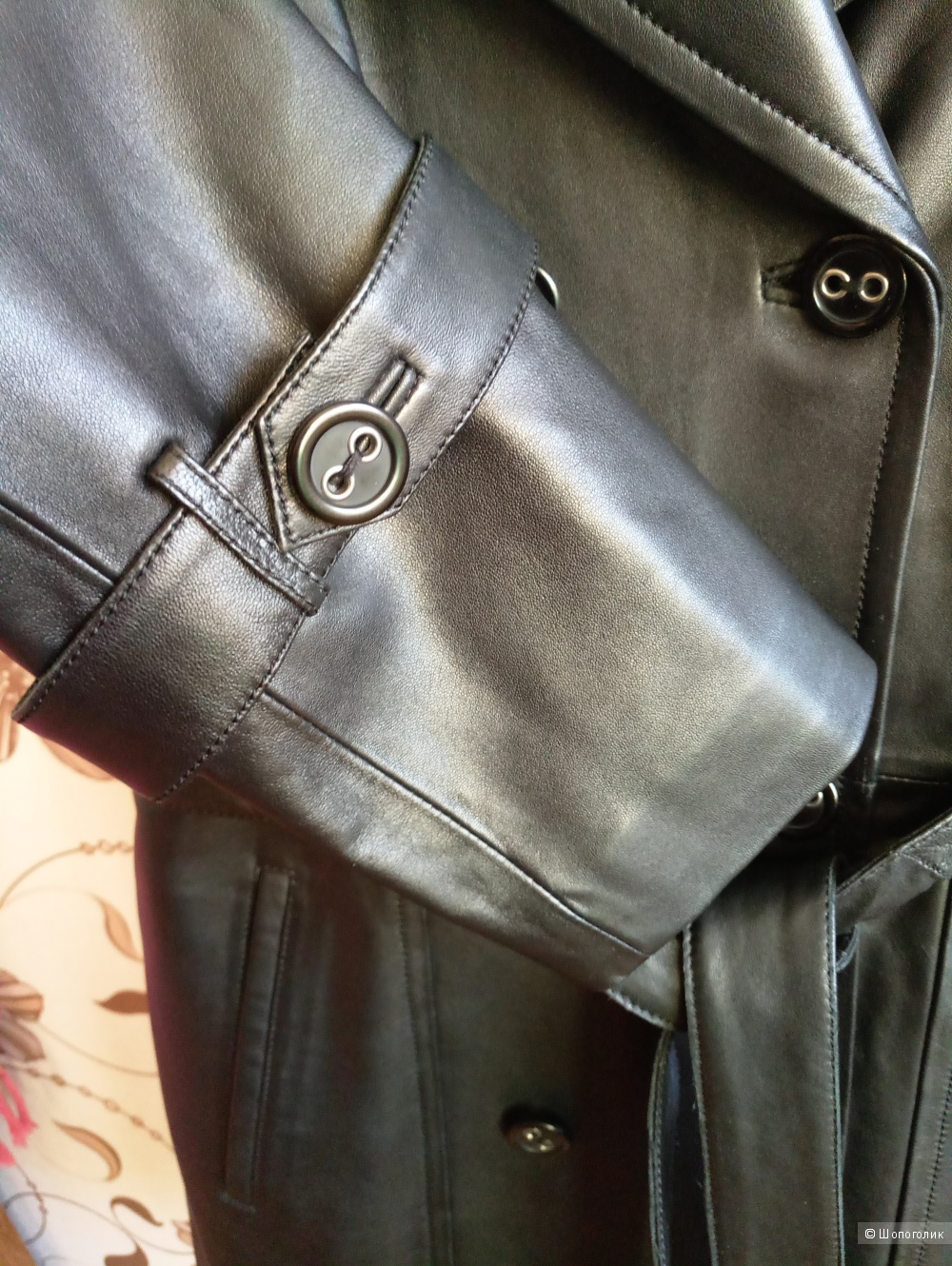 Пальто кожаное FioMio размер М - 46-48