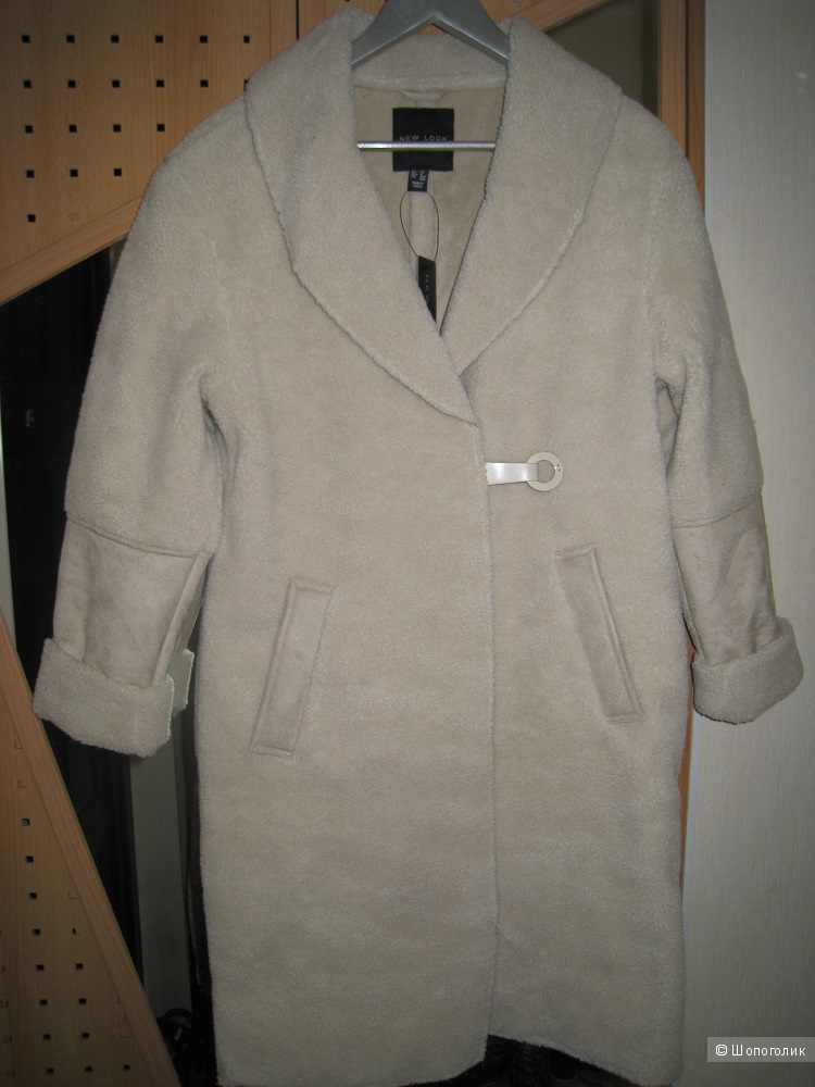 Меховое пальто New Look, UK12
