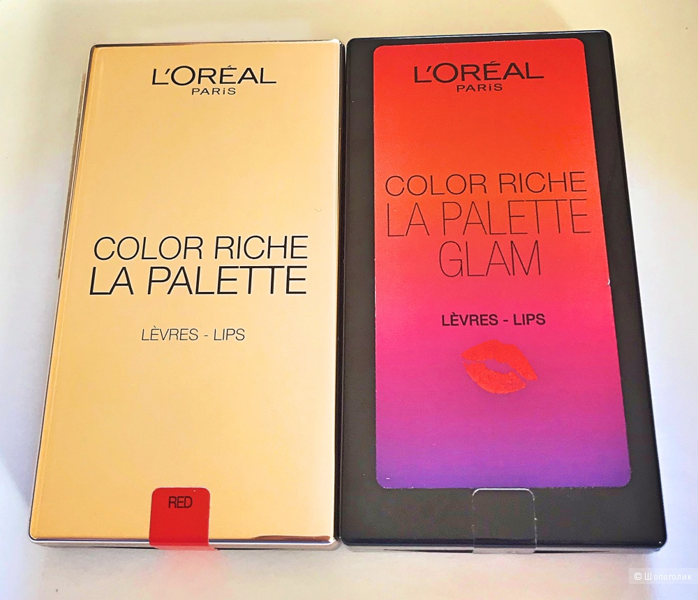 Палетки для губ L’oreal, 6x1g