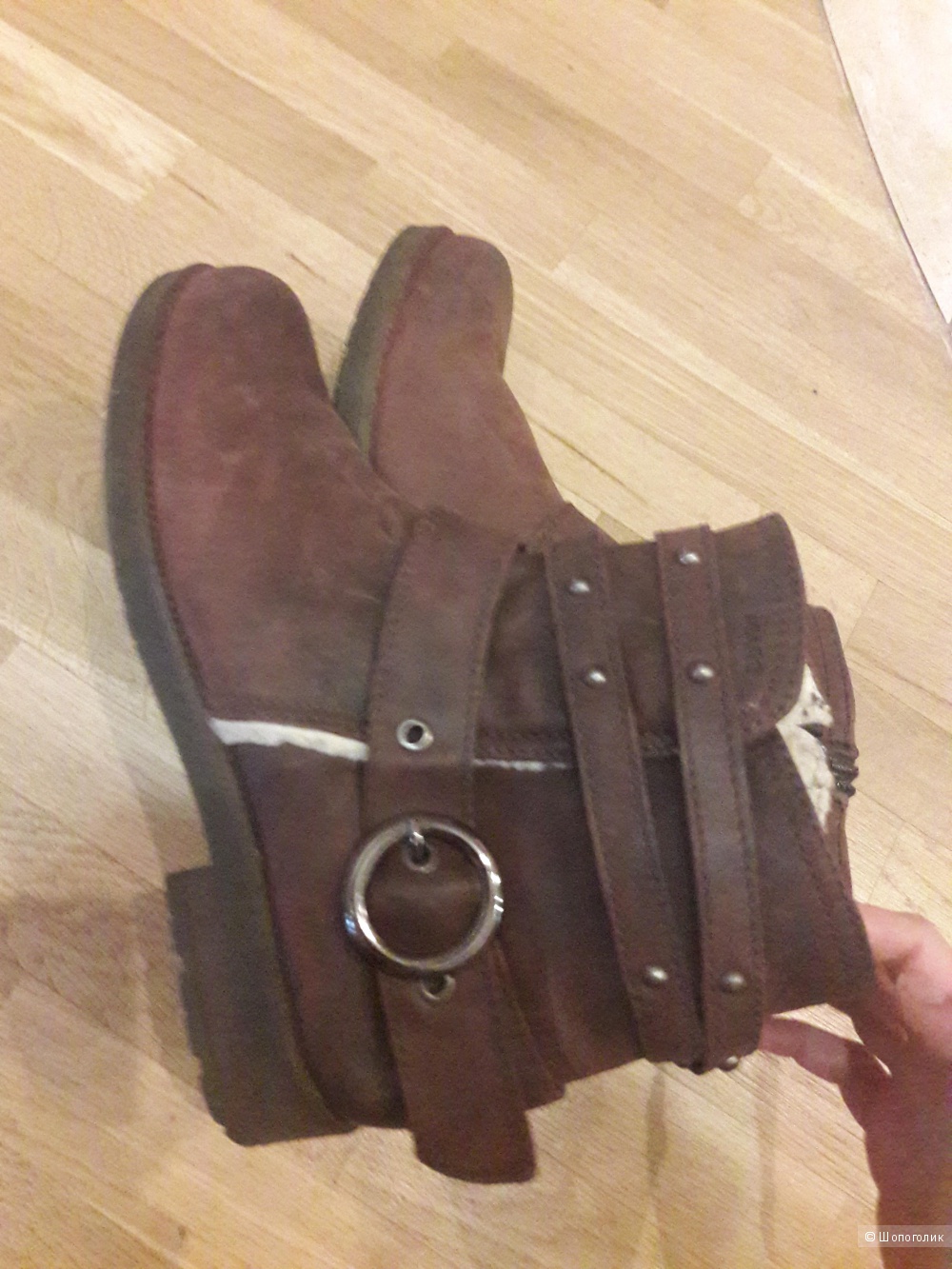 Кожаные ботинки на меху Marc 41 размера