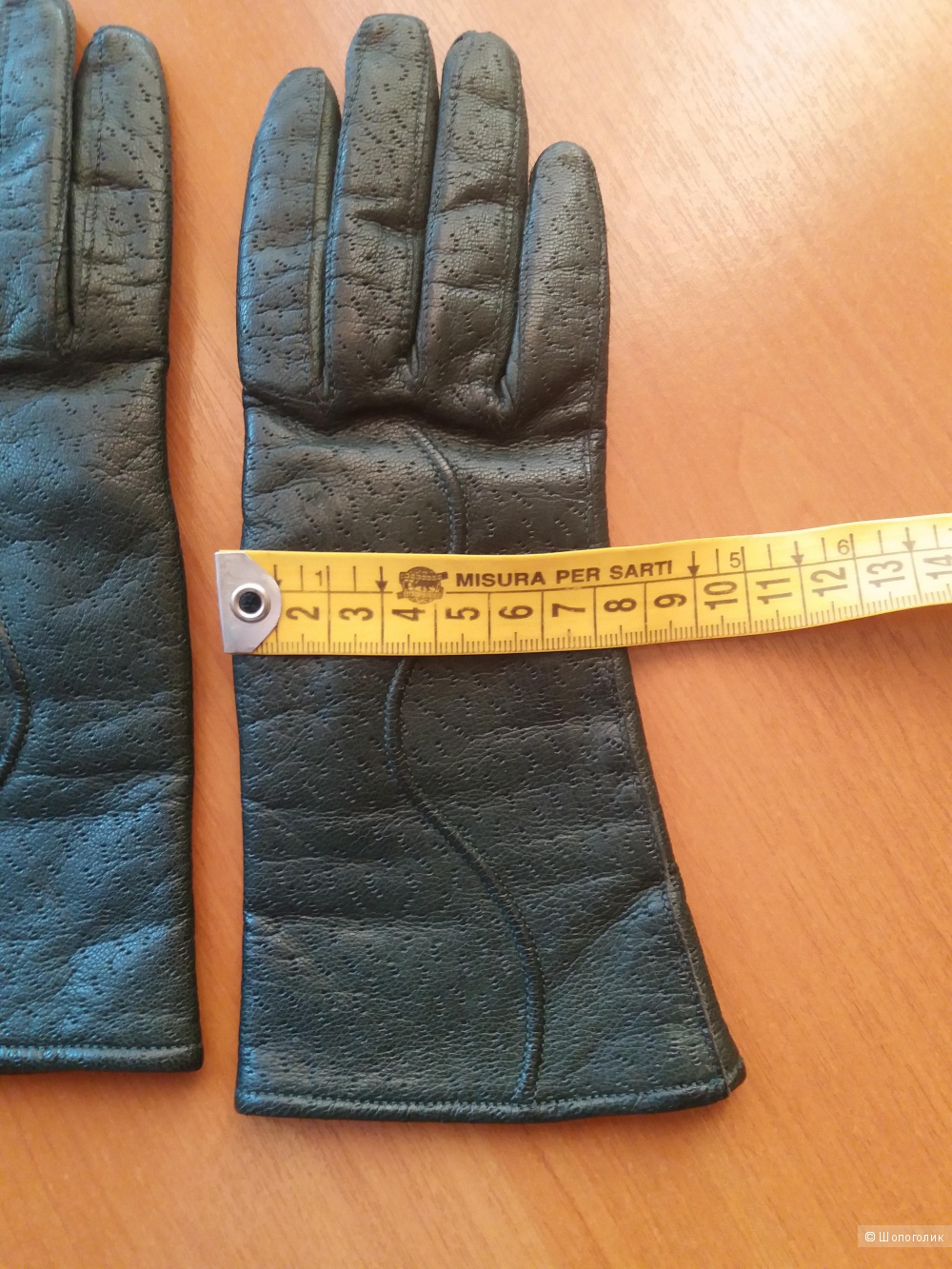 Перчатки женские кожаные no name, размер 7