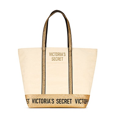 Victoria's Secret Sparkle Carryall 2018 Canvas Tote