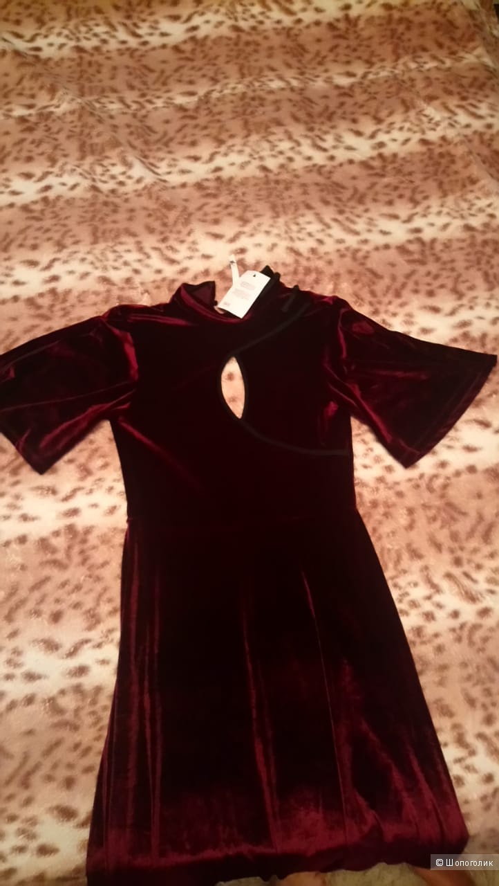 Бархатное платье-кимоно ASOS. Размер 42-44.