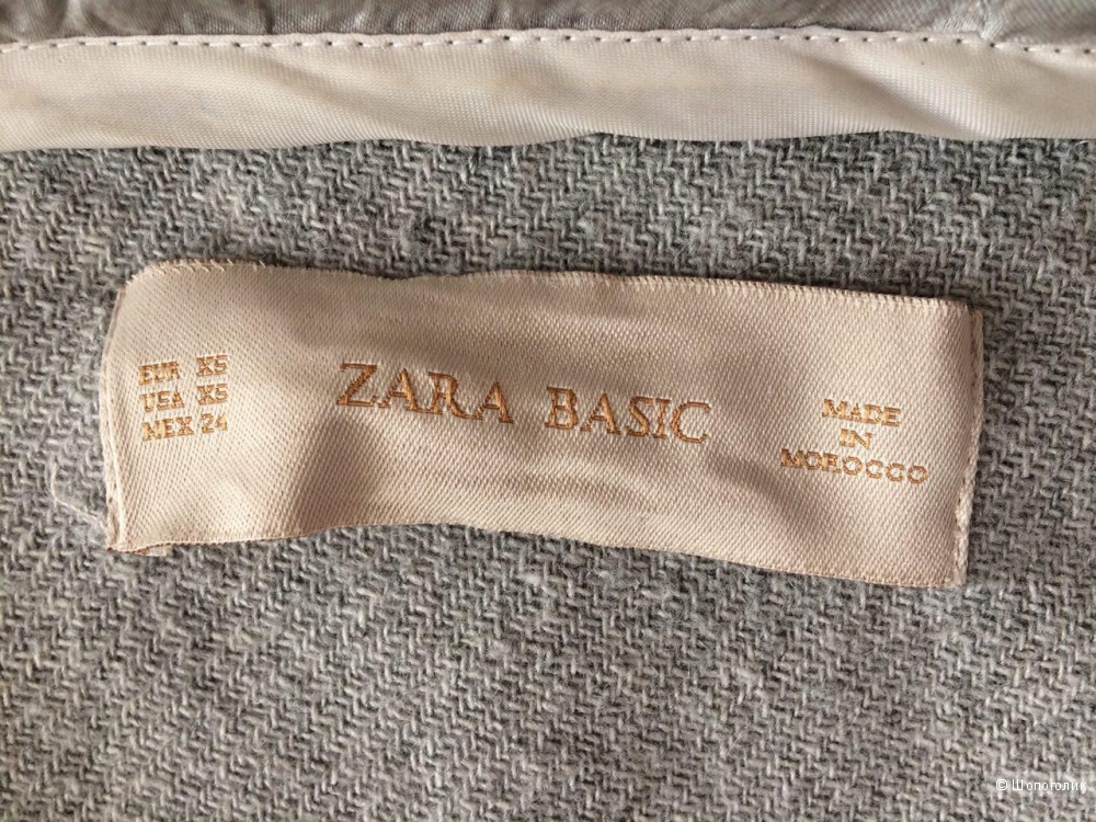 Короткое шерстяное пальто ZARA, XS