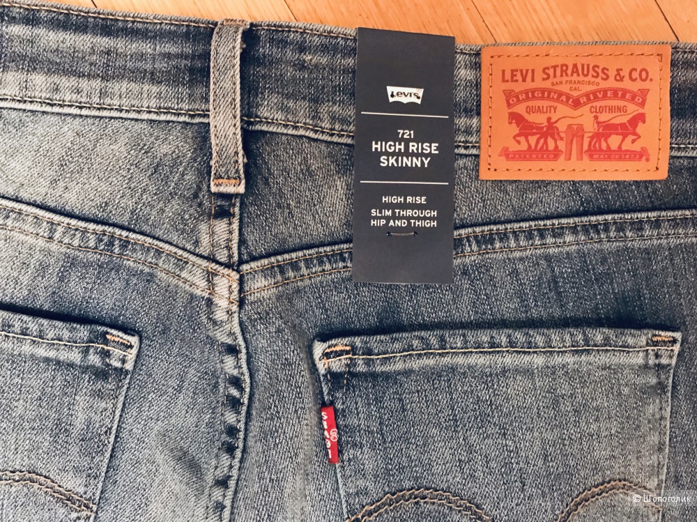 Джинсы 721 High Rise Skinny Levis w 28 L 30