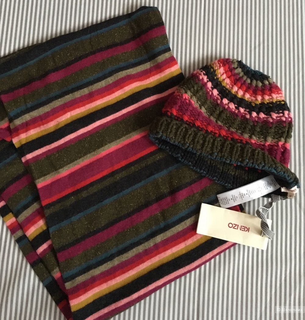 Шапка + шарф, Kenzo, размер универсальный