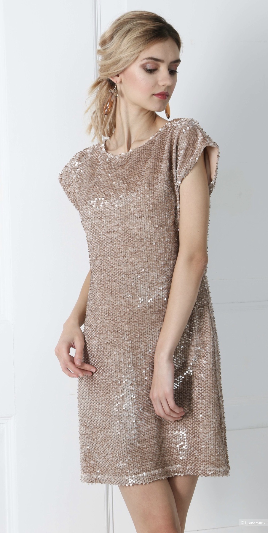 Платье с паетками KRIST, S/M/L