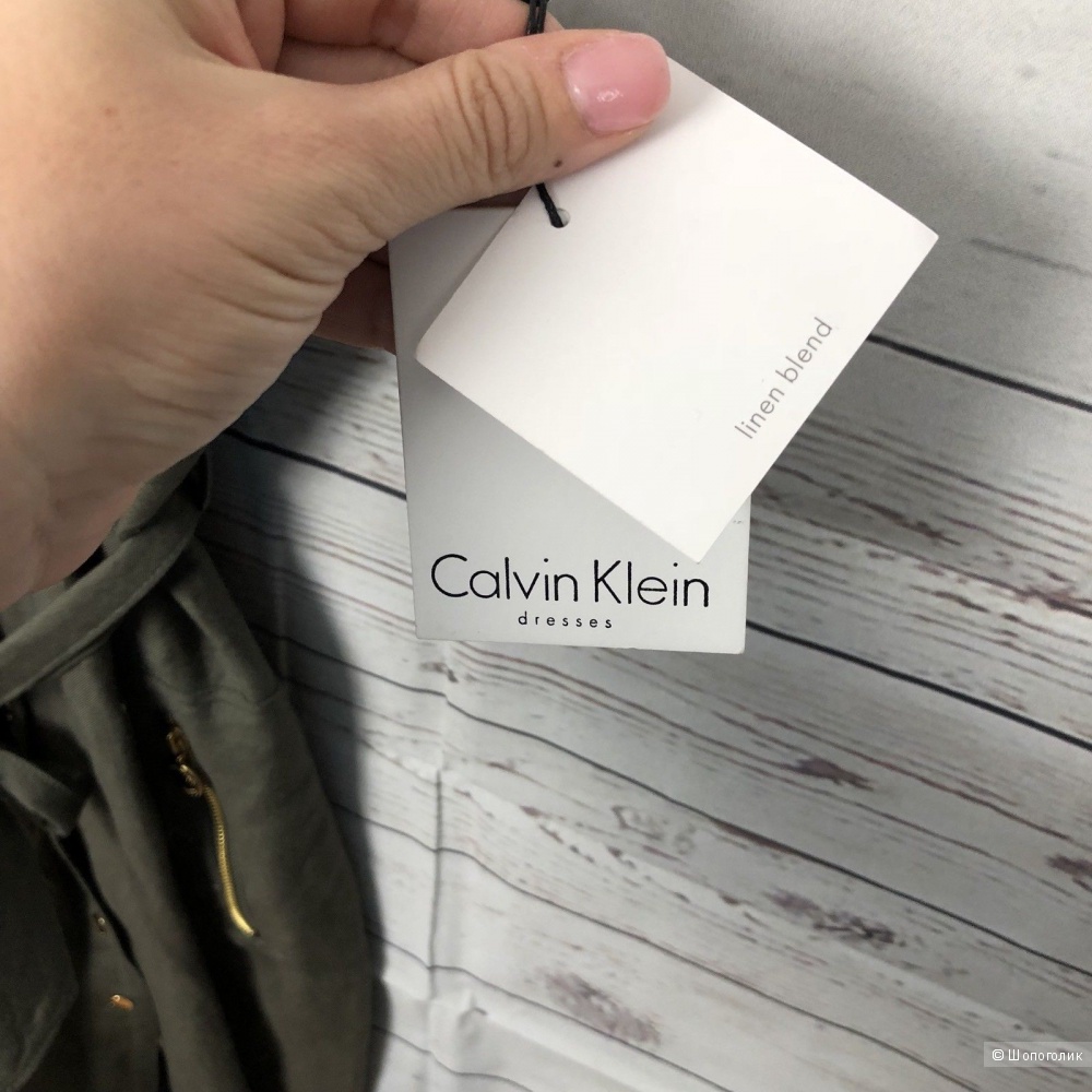 Льняное платье Calvin Klein 46 размер