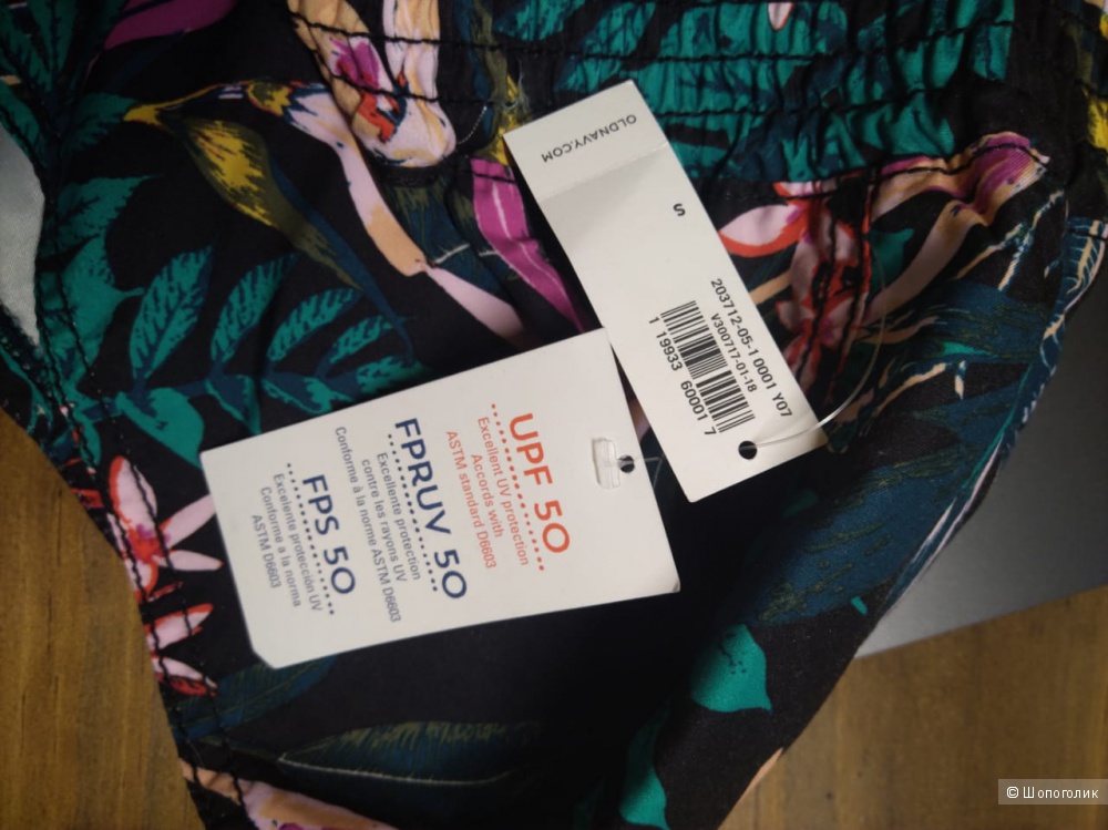 Пляжные шорты Old Navy S UPF50 нов и сланцы 38-39 бу комплектом