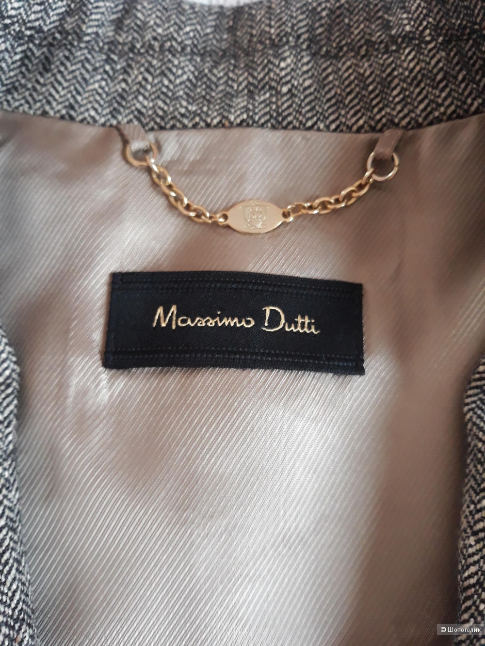 Шерстяной пиджак Massimo Dutti. Размер 34, XS.
