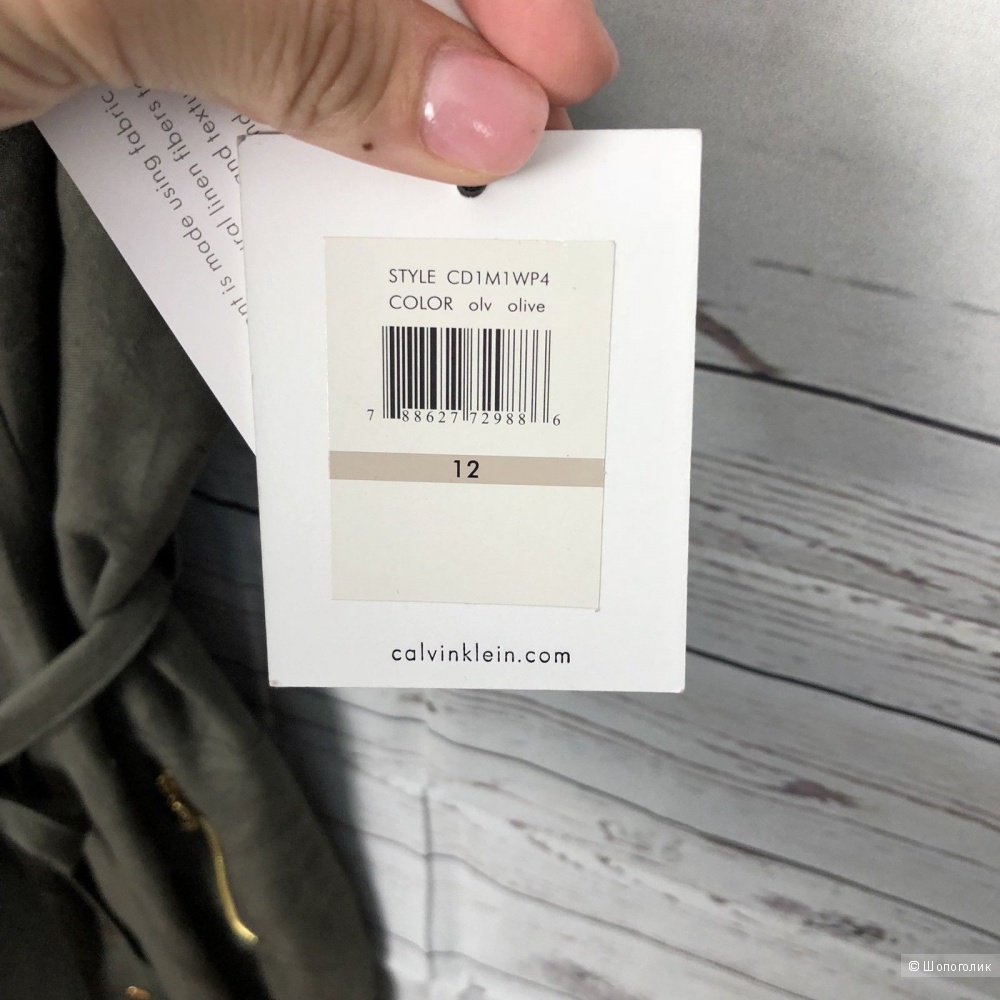 Льняное платье Calvin Klein 46 размер