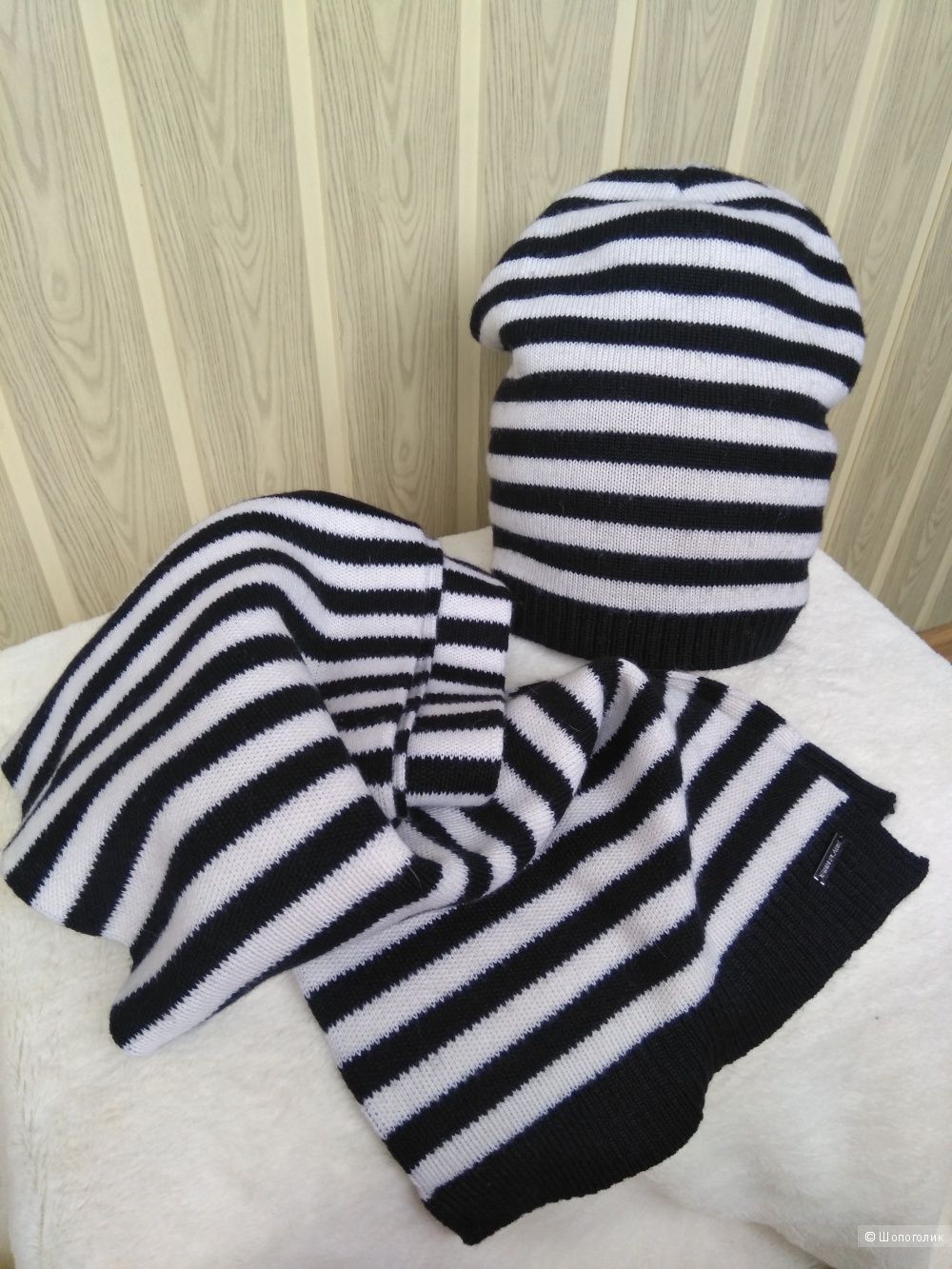 Комплект шапка и шарф"Finn Flare" размер 55-57