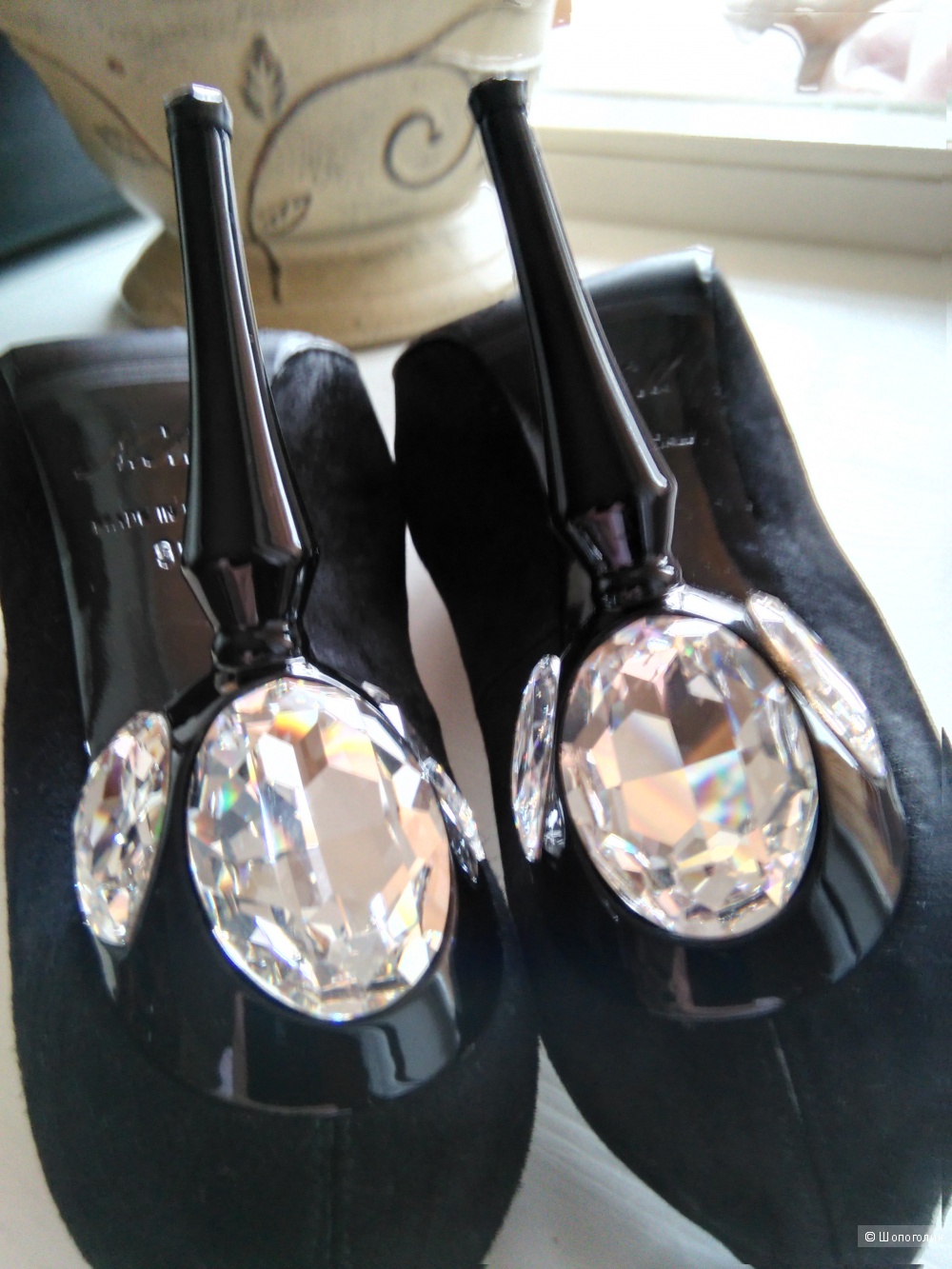 Туфли Nando Muzi 36 размер чёрные ,замшевые ,производство Италия