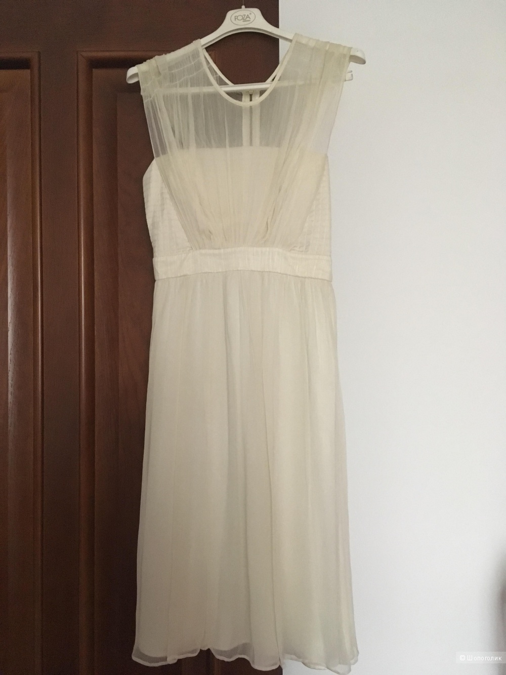 Платье Topshop кремового цвета, размер 36 EUR (42 RUS)